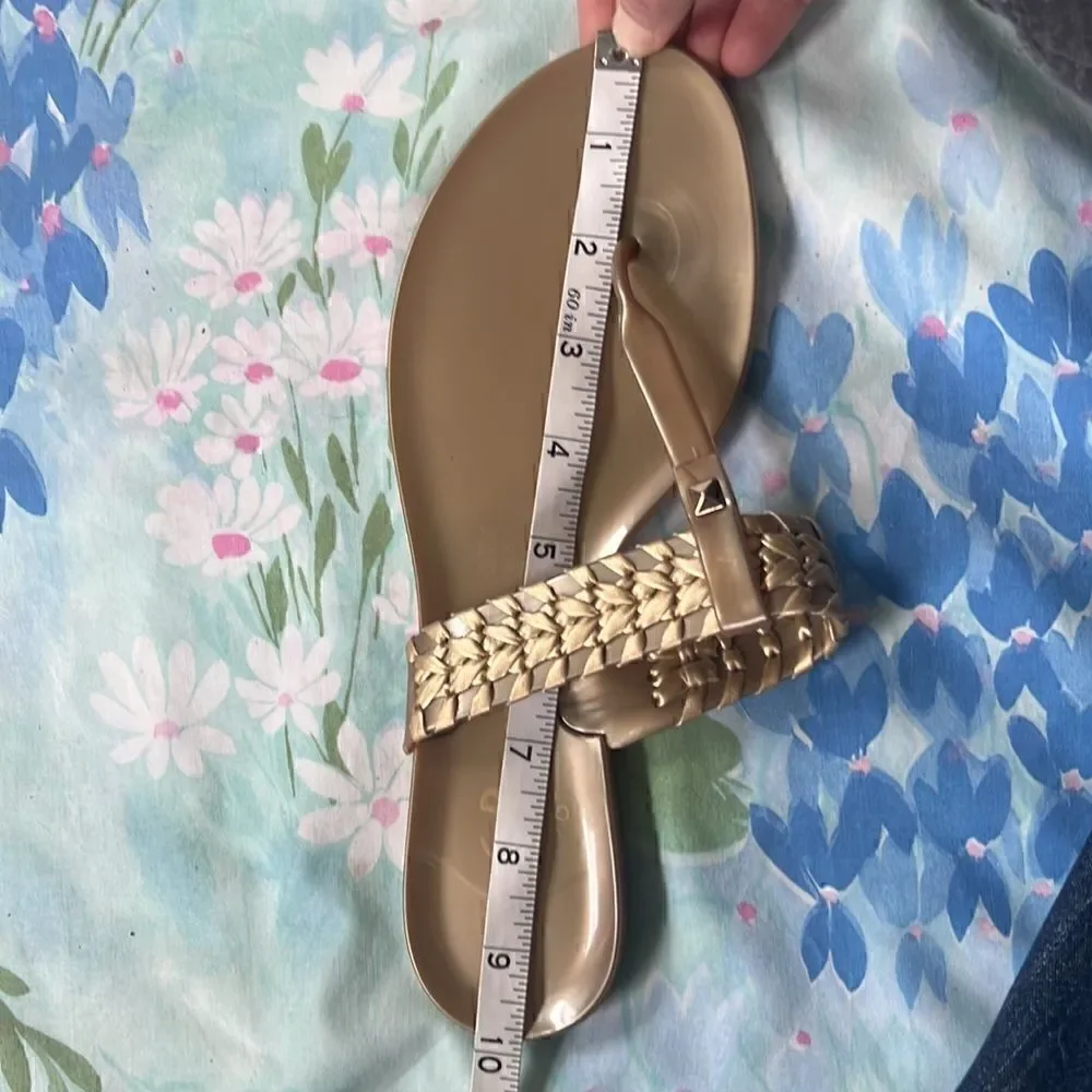 Jack Rogers T-Strap Woven Flip Flop Sandals